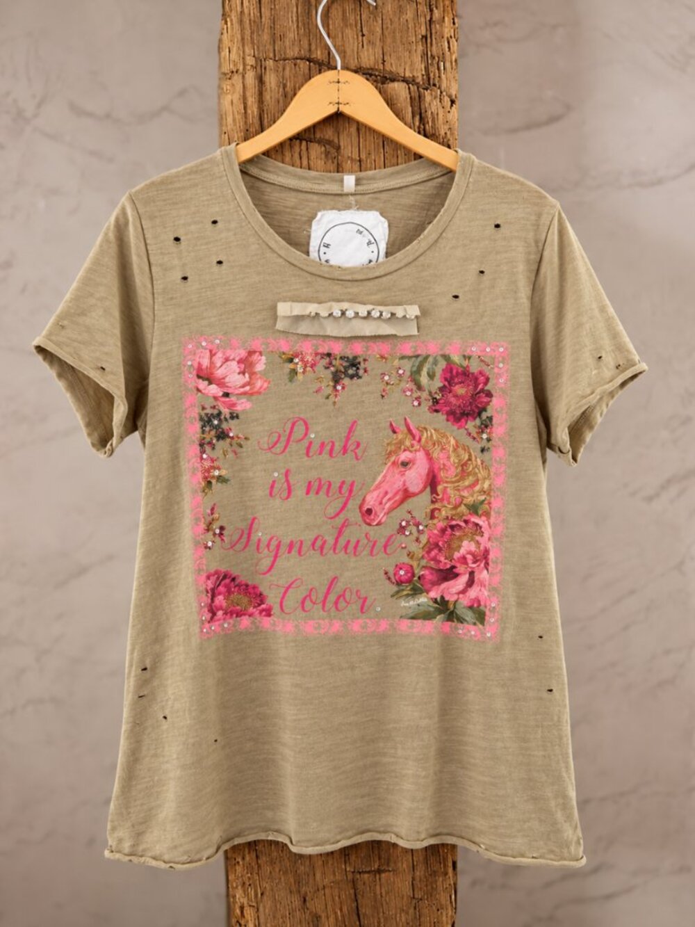 A RARE BIRD PINK IS MY FAVORITE COLOR TEE - Picture 2 of 4